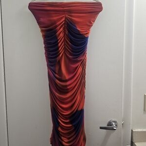 Kathy Ireland Strapless Ruched Dress